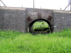 
LNWR bridge and 'extra' arch, Forgeside, Blaenavon, June 2010